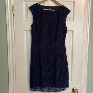 Navy Lace Dress